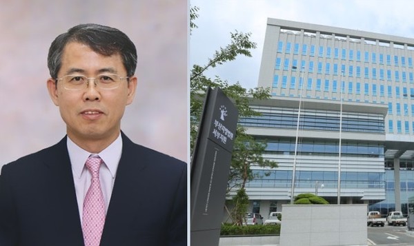 이흥구(왼쪽) 대법관 후보자와 위장 전입 의혹을 받고 있는 배우자  김문희 판사가 일하고 있는 부산지법 서부지원(오른쪽)