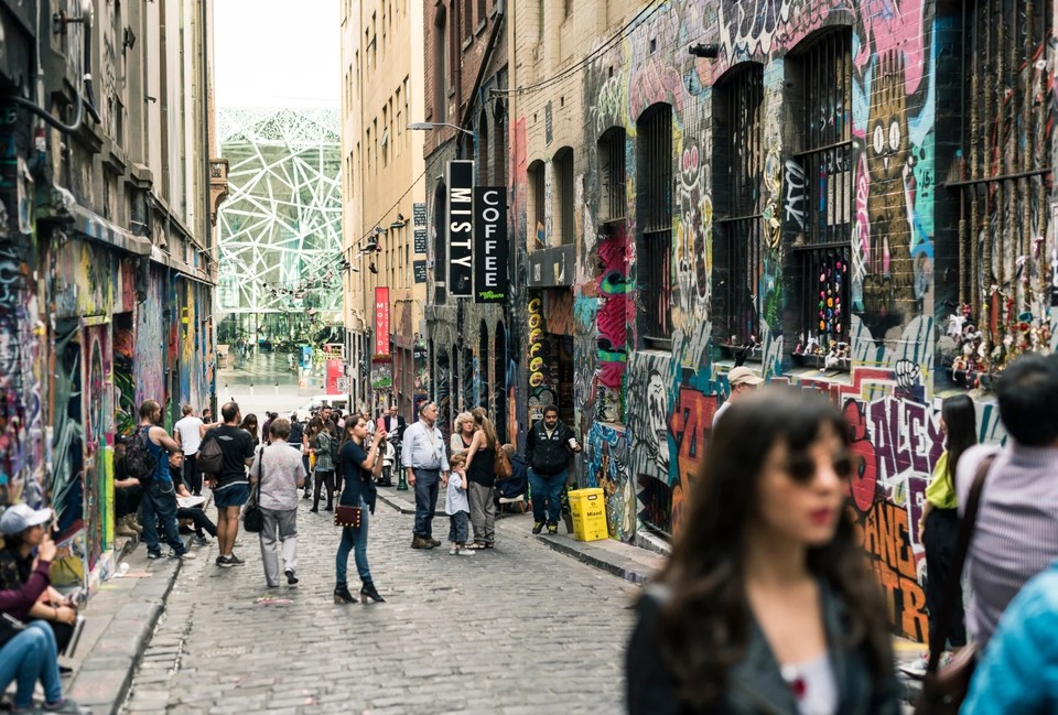 호시어 레인, 멜번, 빅토리아 (사진 제공 = 로버트 블랙번, 빅토리아주 관광청)