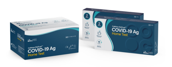 셀트리온의 코로나19 항원 신속자가검사키트 '디아트러스트 코로나19 항원 홈 테스트'. 