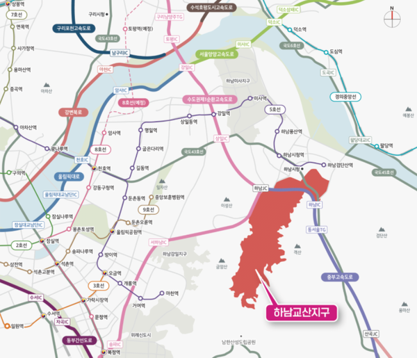 하남교산지구 위치도. /국토교통부
