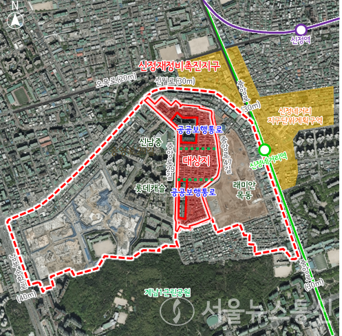 양천구 신정동 1200번지 일대 위치도 / 사진=서울시