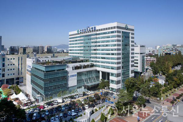 건국대학교병원 전경.