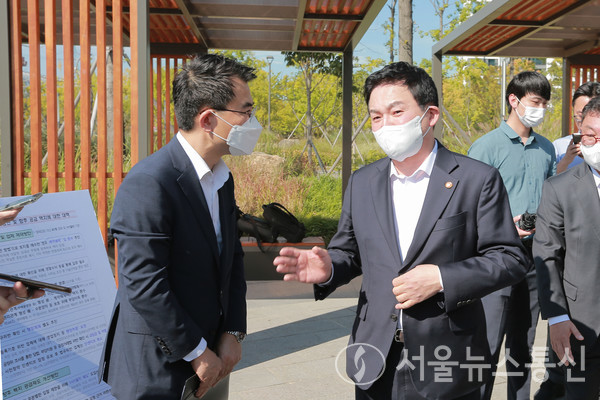 원희룡 장관이 벌떼입찰_근절방안 관련 현장방문을 했다. / 사진 = 국토부 제공