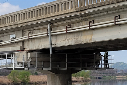 파주시는 교량 긴급안전점검을 실시했다./ 사진=파주시