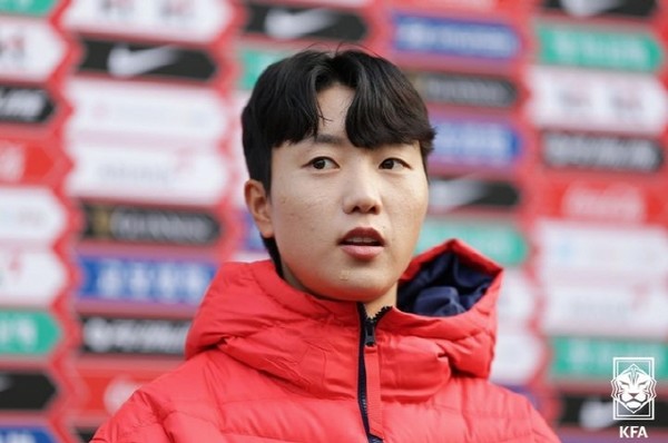 여자축구대표팀 공격수 손화연. /사진=대한축구협회 제공