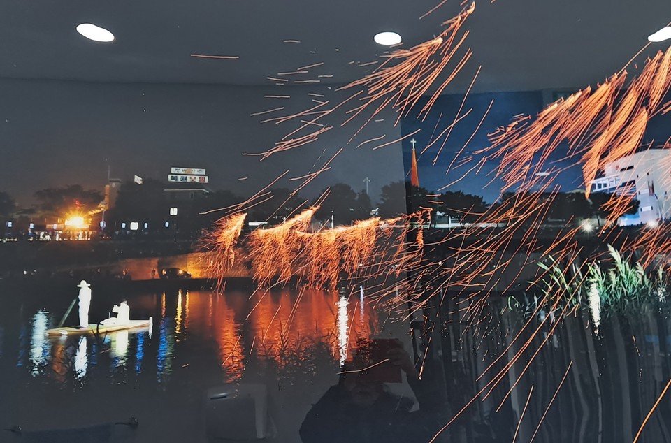 무주 안성 낙화놀이 사진. 