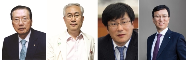 2023년도 '자랑스러운 한양인상' 수상자들. (왼쪽부터) 황호연 대호아이알 회장, 김동익 삼성서울병원 교수, 손현덕 매일경제신문사 대표이사, 윤성태 휴온스그룹 회장. 2024.01.12. 사진한양대 총동문회 제공 © 서울뉴스통신 무단전재 및 재배포 금지