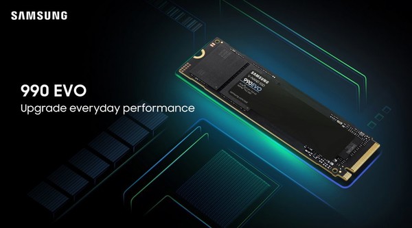 삼성전자가 성능과 범용성을 모두 갖춘 소비자용 SSD 신제품 ‘990 EVO’를 출시했다. / 삼성전자 제공