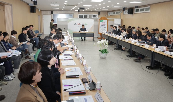 무심천 벚꽃개화기 안전관리 실무자 회의 개최 사진