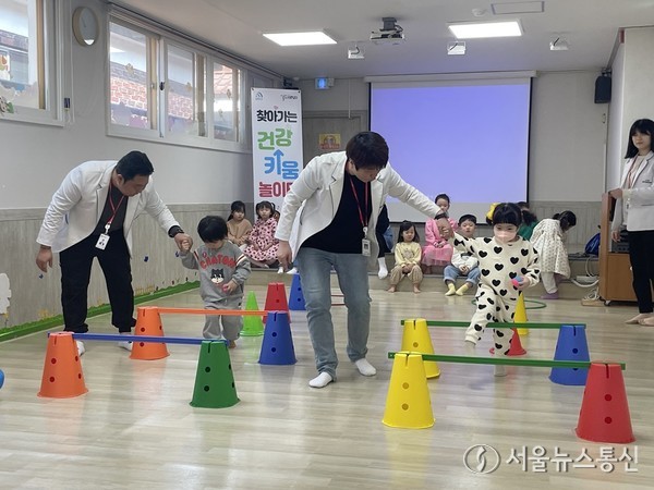 대전 대덕구가 지역 영유아와 초등학생을 대상으로 ‘찾아가는 건강 키움 놀이터’를 운영한다. / 사진 = 대전대덕구 제공