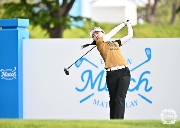 이예원 2024 두산메치플레이 16강전 1번홀 티샷