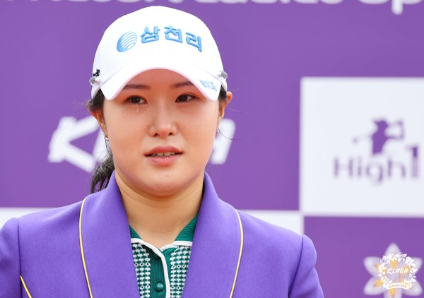고지우 하이원리조트 여자오픈 FR 시상식 우승 소감 눈물 (사진 KLPGA)