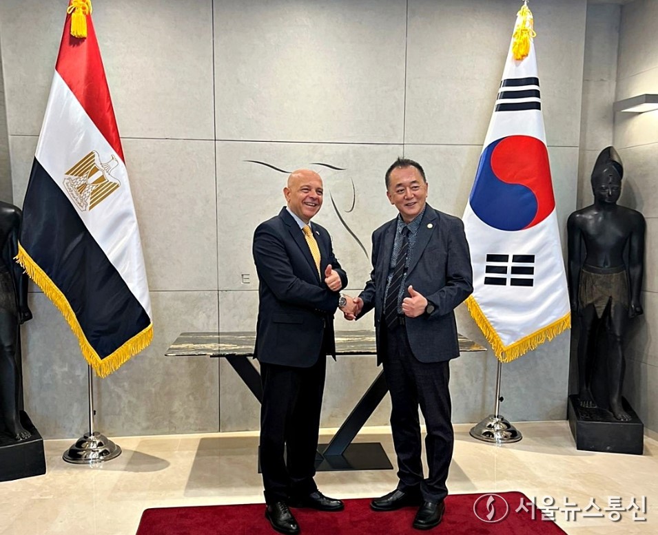 주한 이집트 대사관(칼리드 압델라흐만 대사)방문하여 2025년 한국-이집트 수교 30주년 기념 행사에 대해 논의했다. / 사진 = 한국연극협회 제공