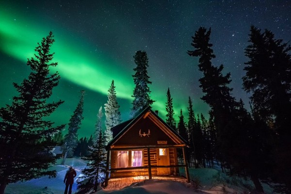 노스웨스트 준주 옐로나이프 ©Blachford Lake Lodge