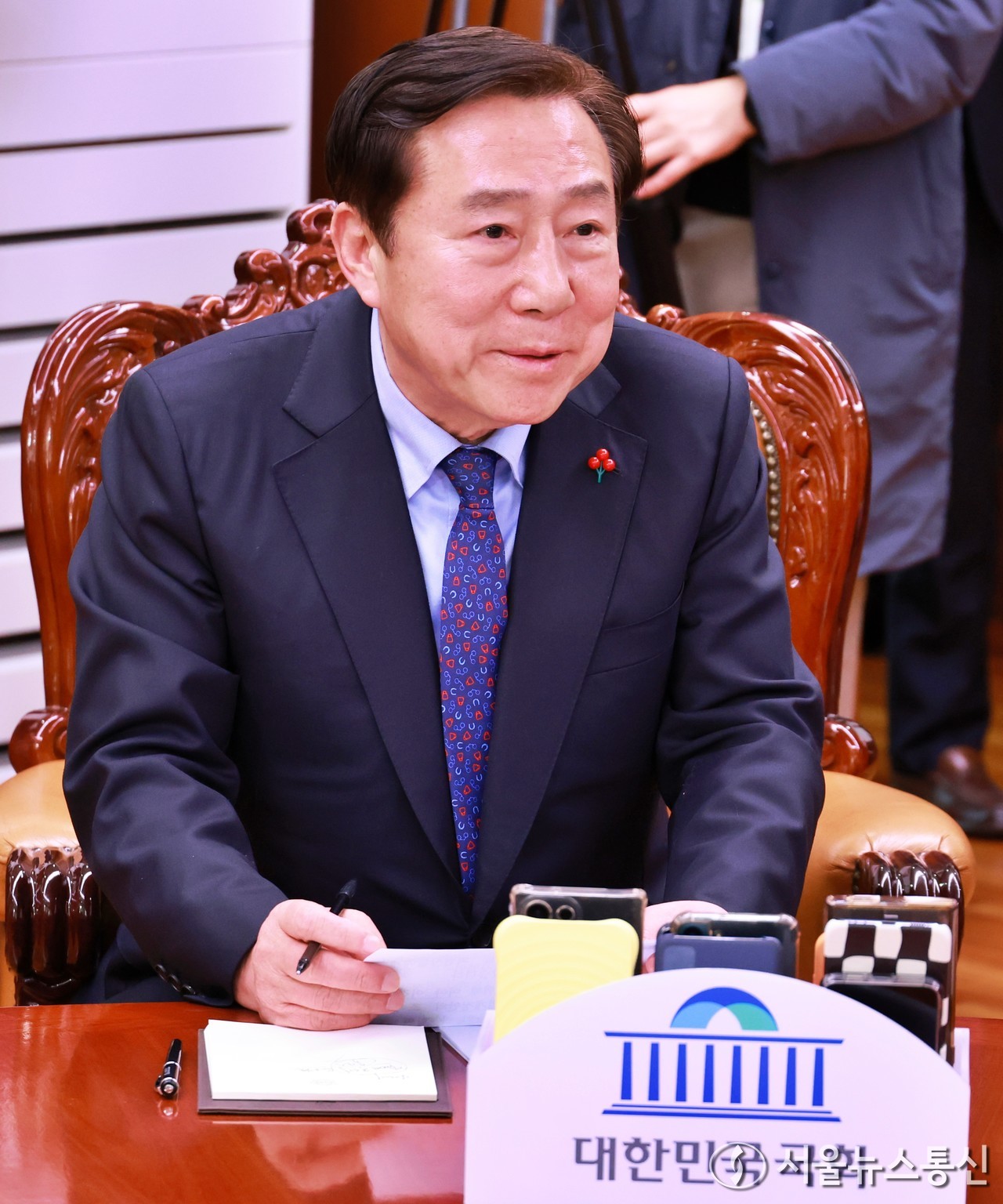 김기문 중소기업중앙회 회장이 17일 서울 여의도 국회의장실에서 열린 경제단체 비상간담회에서 발언하고 있다. (2024.12.17) / 사진 = 서울뉴스통신 신현성 기자