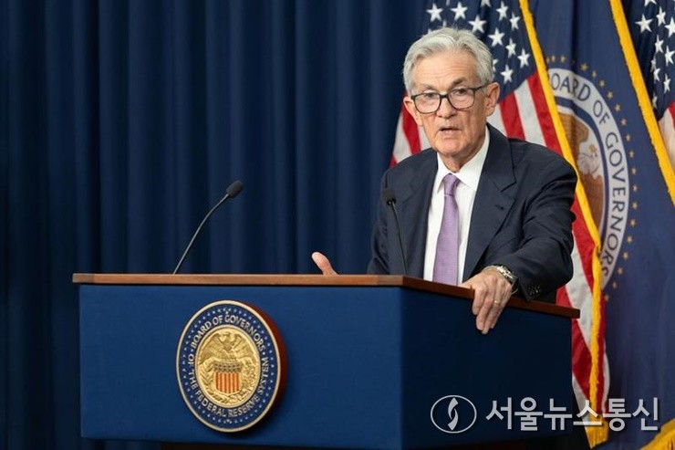 지난 9월 18일 미국 워싱턴에서 기자회견 중인 제롬 파월 미국 연방준비제도(Fed·연준) 의장. (사진/신화통신)
