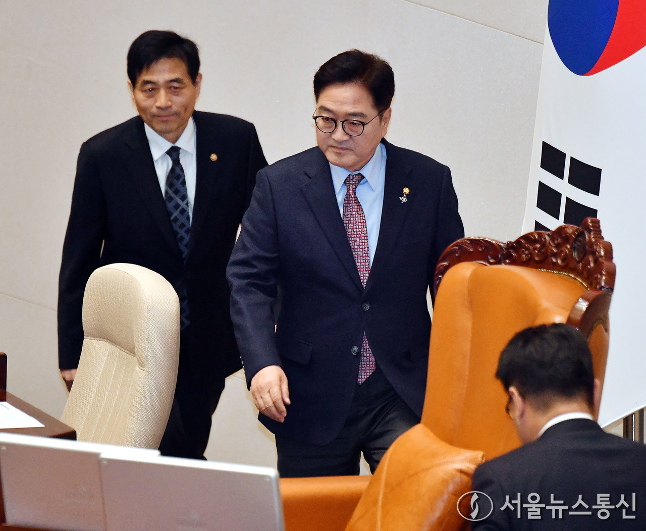 우원식 국회의장이 9일 오후 서울 여의도 국회에서 열린 제420회국회(임시회) 제5차 본회의에  참석하고 있다. (2025.01.09) / tkwls = 서울뉴스통신 이창호 기자