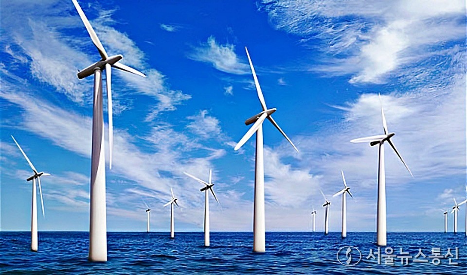 전라남도가 오는 2030년까지 조성을 목표로 하고 있는 8.2GW 해상풍력 발전단지 예상 조감도. 사진은 기사와 무관 (2025.01.23) / 사진= 전남도 제공