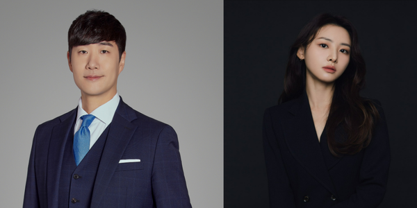 배성재(왼쪽), 김다영