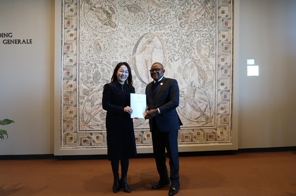 코트디부아르하원의장에 국회의장 친서전달