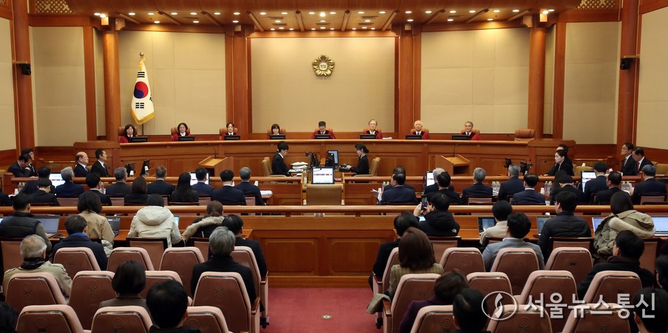 13일 서울 종로구 헌법재판소에서 윤석열 대통령 탄핵심판 8차 변론이 열리고 있다. (2025.02.13) / 사진 = 공동취재 