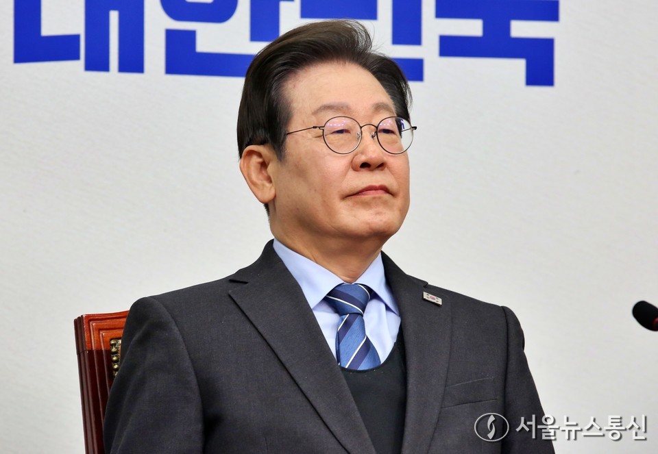 이재명 더불어민주당 대표가 9일 서울 여의도 국회에서 열린 최고위원회의에서 생각에 잠겨 있다. (2025.04.09) / 사진 = 서울뉴스통신 신현성 기자