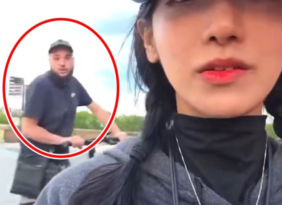 한국 유명 스트리머가 프랑스 남성에게 공격 당하는 모습 / 사진 = 서경덕교수팀 제공