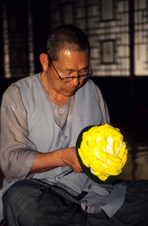 국가무형유산 영산재 명예보유자로 인정 예고된 이병우 씨 / 국가유산청 제공