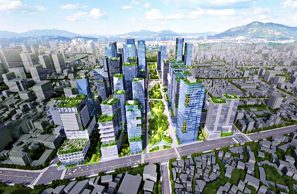 세운재정비촉진지구 전체 조감도.