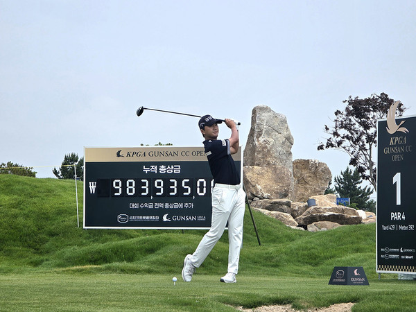 3라운드 1번홀에 있는 옥태훈