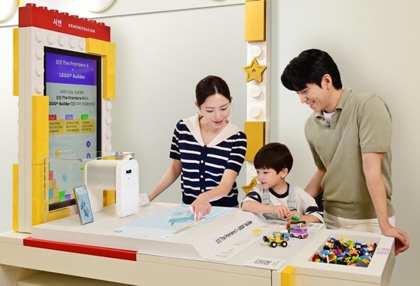 레고코리아와 협업한 '더 프리미어 5' 체험 공간의 모습. / 삼성전자 제공