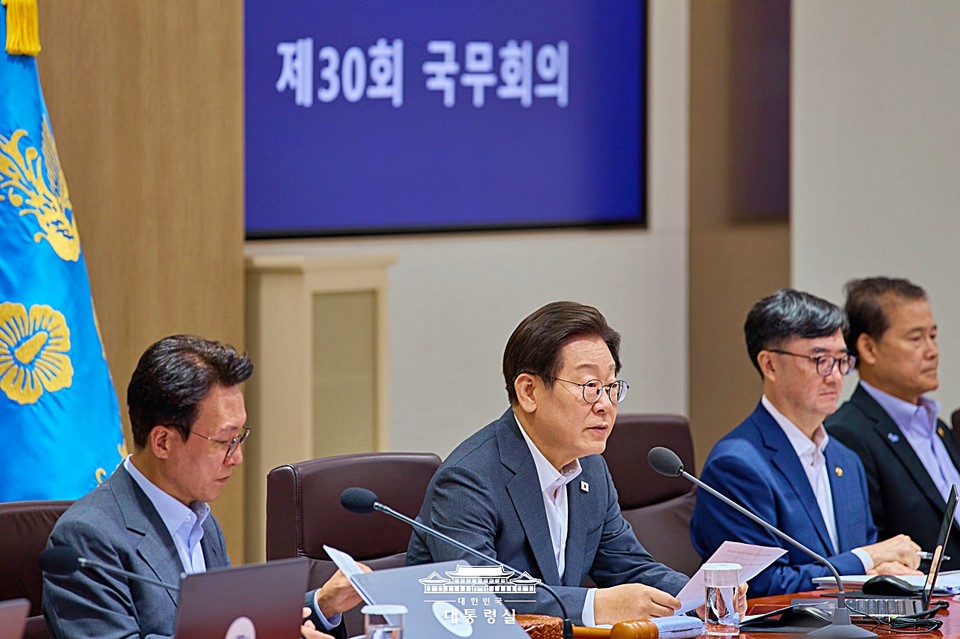 이재명 대통령이 8일 서울 용산 대통령실 청사에서 열린 국무회의에서 발언하고 있다. (2025.07.08) / 사진 = 대통령실