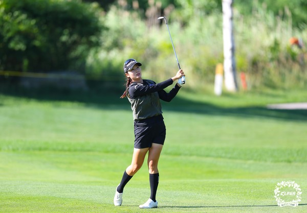 한진선이 하이원리조트 여자오픈 2라운드 11번홀에서 아이언샷하고 있다. 2025.07.11, snakorea.rc@gmail.com , *재판매 및 DB 금지