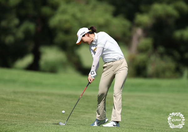 전인지 KB금융 스타챔피언십 2R 9번홀 아이언샷 (사진제공 KLPGA) 2025.09.06, snakorea.rc@gmail.com , *재판매 및 DB 금지