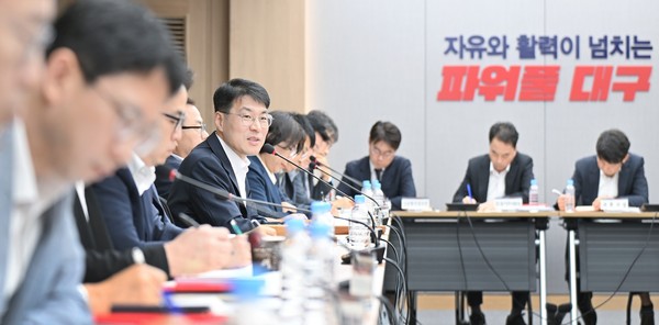 김정기 대구시장 권한대행은 8일 대구시청 산격청사 3층 대회의실에서 열린 간부회의에서 “민생과 안전에 문제가 생기지 않도록 하는 동시에 문제를 적극 해결하는 자체가 권한대행체제의 역할”이라고 강조했다.