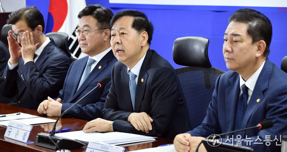 구윤철 부총리 겸 기획재정부 장관이 15일 오전 서울 여의도 국회에서 열린 '추석 민생안정대책 당정협의'에서 발언하고 있다. (사진=시현성 기자) 2025.09.15, snakorea.rc@gmail.com , *재판매 및 DB 금지