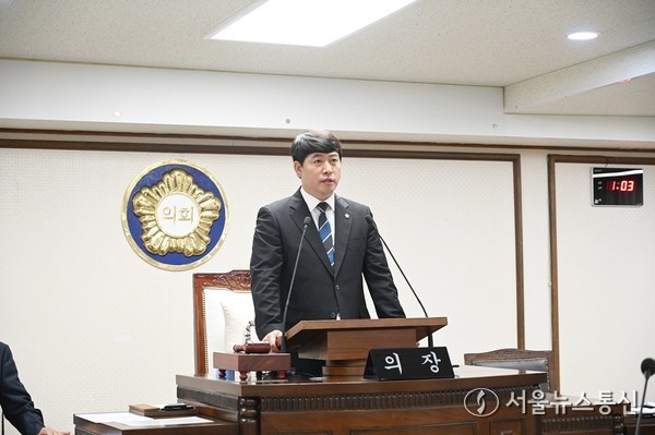 16일 오은규 대전중구의회 의장이 제269회 임시회를 개회하고 있다. / 사진 = 대전중구의회 제공 2025.09.16, snakorea.rc@gmail.com , *재판매 및 DB 금지