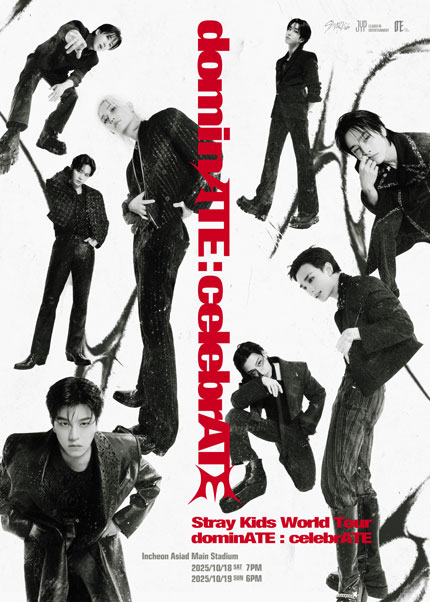 '스트레이 키즈 월드 투어 '도미네이트 : 설레브레이트''  포스터 / 사진 = JYP엔터테인먼트 제공