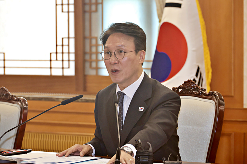 김민석 국무총리가 22일 세종대로 정부서울청사에서 열린 통신사 및 금융사 해킹사고 관련 긴급 현안 점검회의를 주재하고 있다. (2025.09.22) / 사진 = 국무총리실