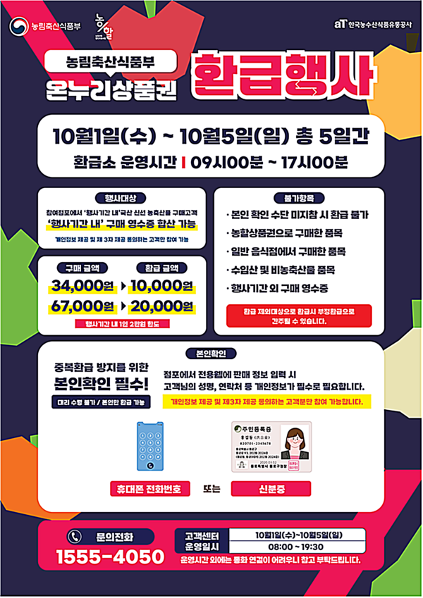 부산시는 추석 명절 물가 부담 완화를 위해 10월 1일부터 10월 5일까지 5일간 전통시장 농축산물 할인 행사를 개최한다고 밝혔다.