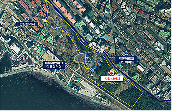 부산시는 14일 해운대구 중동 달맞이공원 조성 사업 예정지에서 '달맞이공원 조성 사업 기공식'을 개최한다고 밝혔다.