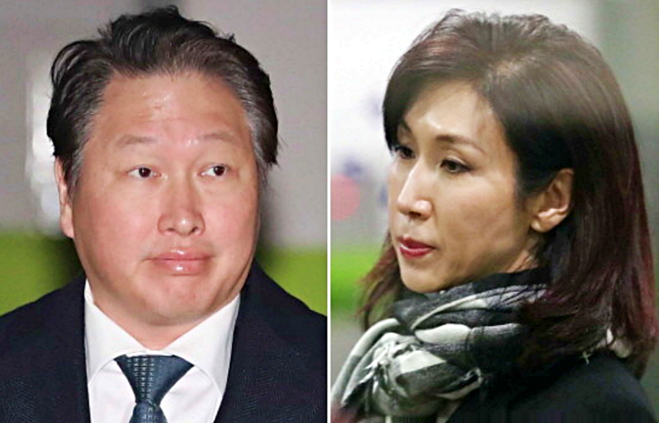 최태원(왼쪽) SK그룹 회장과 노소영 아트센터 나비 관장 / 사진 = 서울뉴스통신 DB