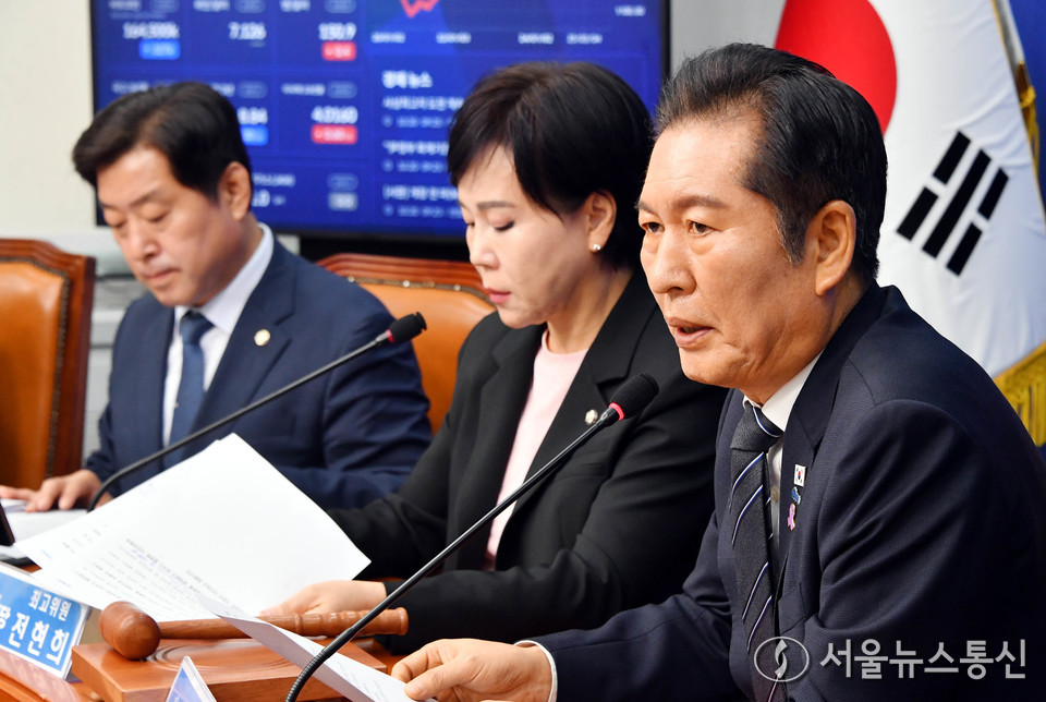 정청래 더불어민주당 대표가 20일 오전 서울 여의도 국회에서 열린 최고위원회의에서 발언을 하고 있다. (사진=신현성 기자) 2025.10.20, snakorea.rc@gmail.com , *재판매 및 DB 금지