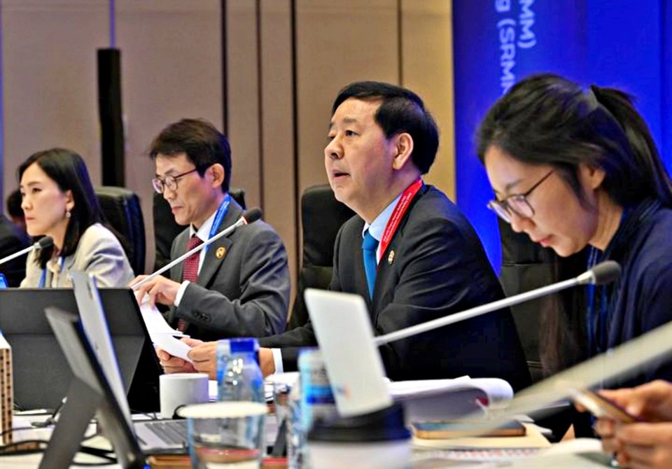 구윤철 부총리 겸 기획재정부 장관이 22일 인천 인스파이어 리조트에서 열린 아시아-태평양경제협력체(APEC) 구조개혁장관회의에서 개회사를 하고 있다. (2025.10.22) / 사진 = 기획재정부 제공 