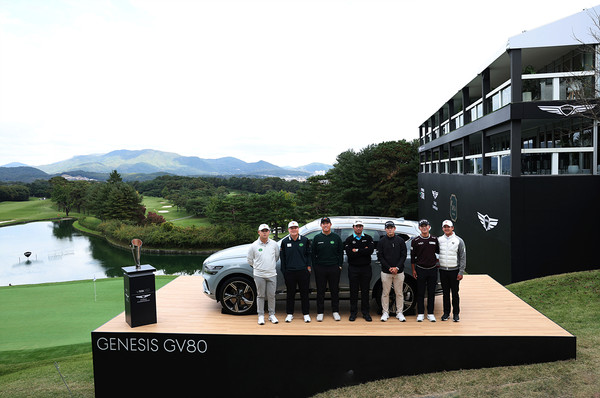 (왼쪽부터) 김시우 임성재 안병훈 마쓰야마히데끼 나카지마케이타 옥태훈 최승빈 (사진 KPGA 제공) 2025.10.25, snakorea.rc@gmail.com , *재판매 및 DB 금지