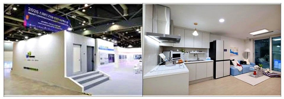 【서울 = 서울뉴스통신】 이성현 기자 =국토교통부(장관 김윤덕)와 한국토지주택공사(LH)는 모듈러 공법의 우수성을 홍보하기 위해 이달 5일부터 7일까지 일산 킨텍스에서 개최되는 ‘2025 스마트건설·안전·인공지능(AI) 엑스포’에서 모듈러주택 전시홍보관을 운영한다고 7일 밝혔다. (2025.11.07) / 사진 = 국토교통부 제공