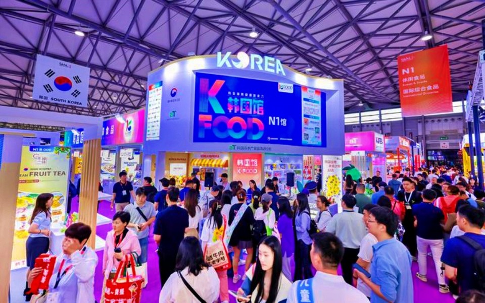 2025 상하이 국제식품박람회 통합한국관 전경. / 사진 = 한국농수산식품유통공사 제공