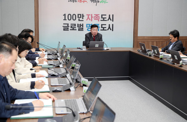 이범석 청주시장, “모든 시민 보호할 동절기 대책 수립” 지시 사진(제공=청주시) *재판매 및 DB 금지