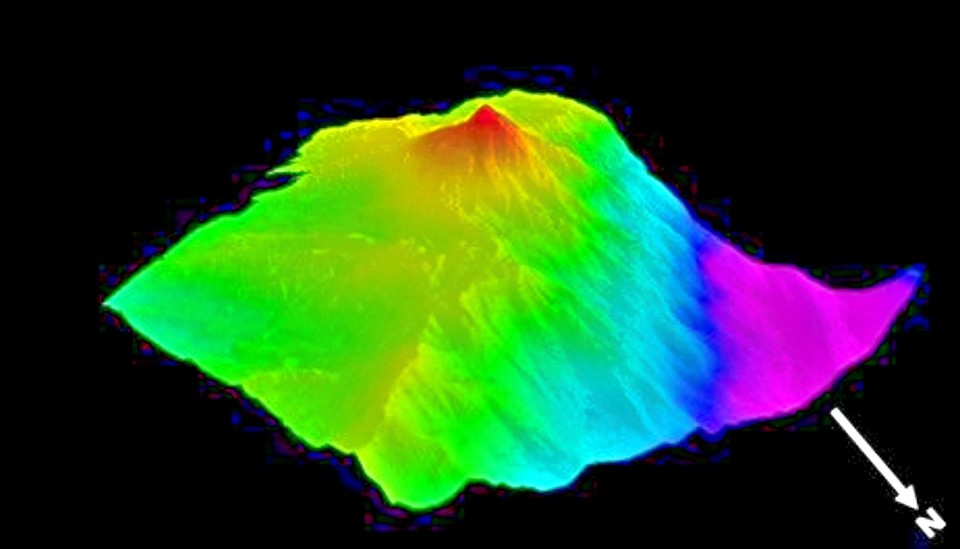 우리나라가 제안해 승인된 인도양의 김정호 해산(Kimjungho Seamount) 3D 촬영 모습. / 사진 = 해양수산부 제공