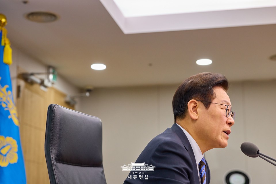 제15회 대통령 주재 수석·보좌관 회의에서 이재명 대통령이 발언하고 있다. (2025.11.13) / 사진 = 대통령실